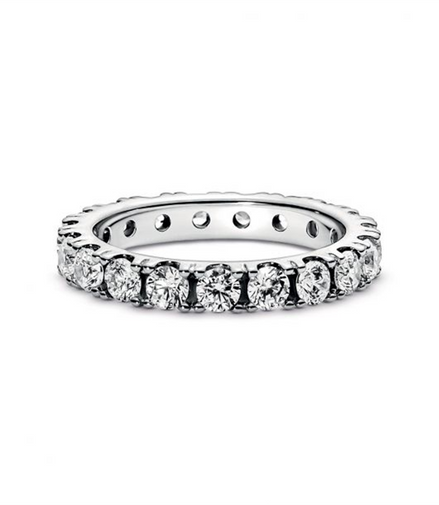 Pandora Sparkling Row Eternity Ring Size 7