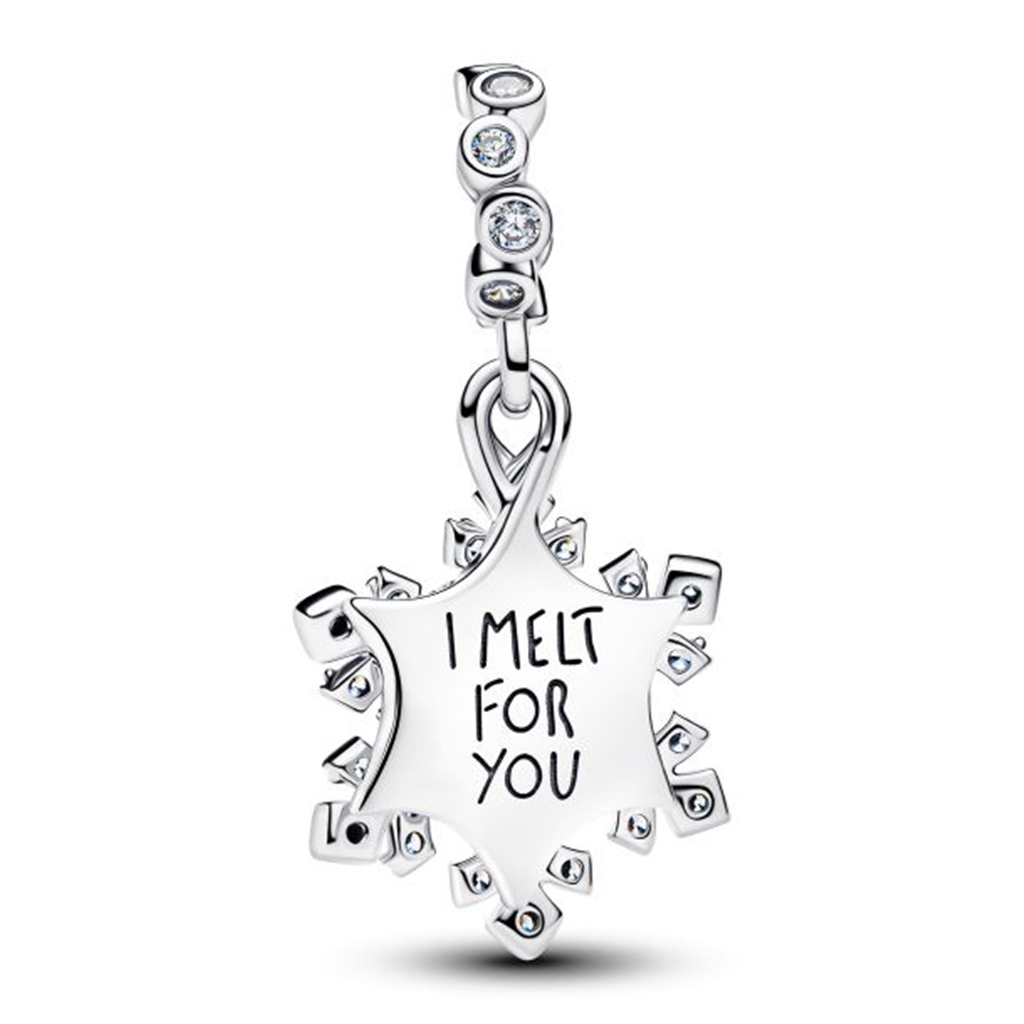 Pandora Opalescent Snowflake Double Dangle Charm