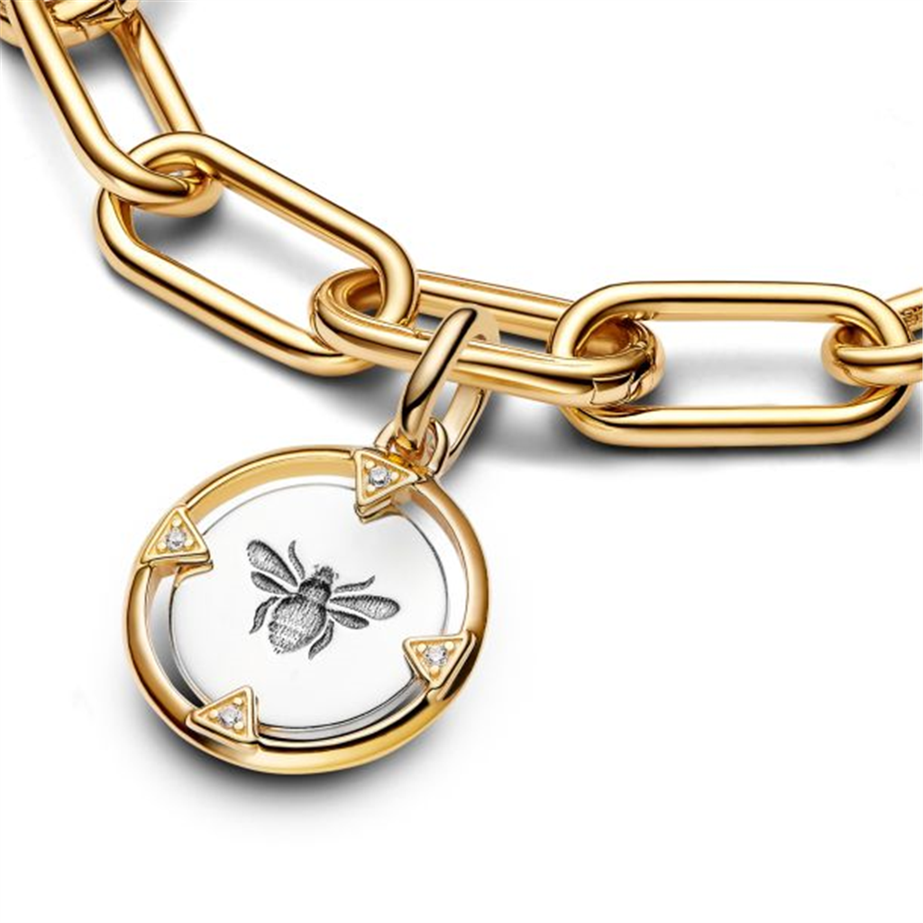Pandora ME/Moments Bee Gold-Plated Medallion Charm