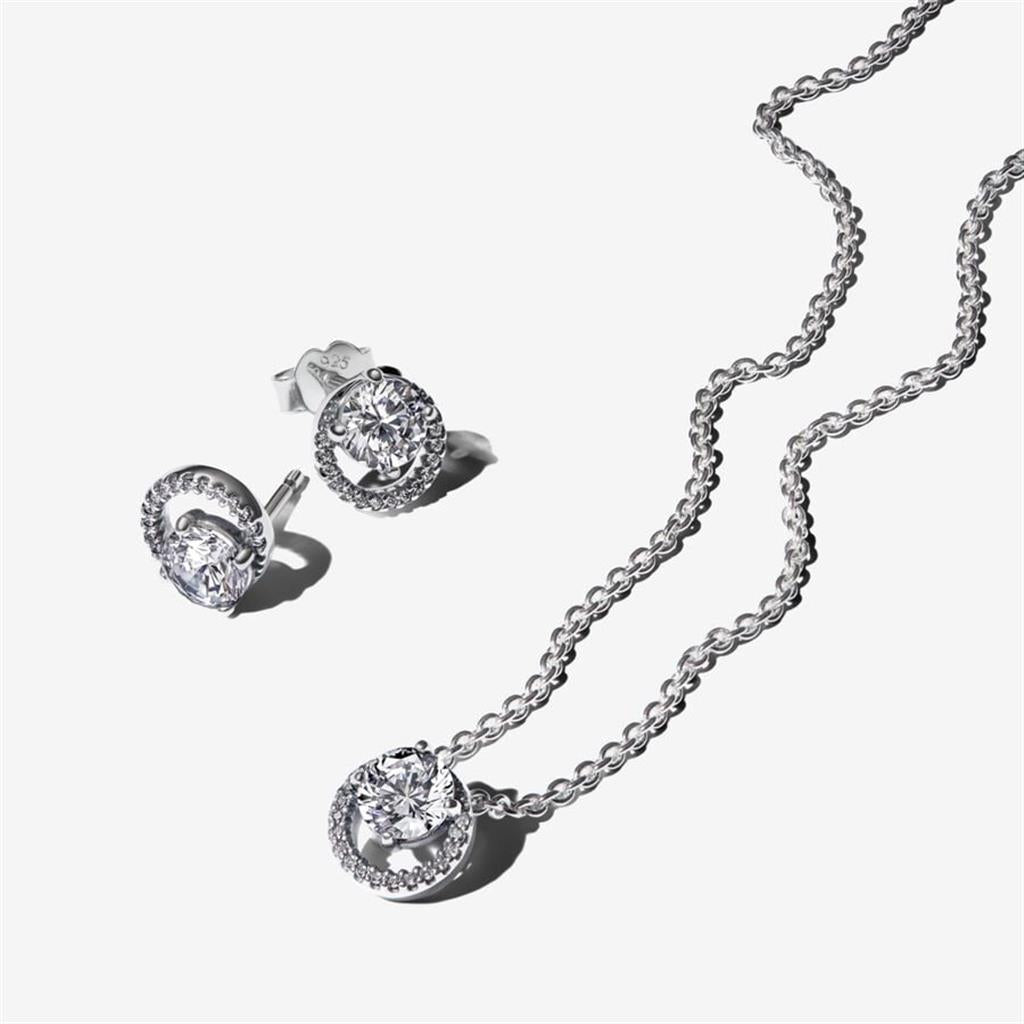 Pandora Timeless Sparkling Round Cut Jewelry Set