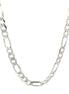 14k White Gold 24" Fiigaro Chain