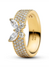 Pandora Sparkling Butterfly Bold Gold-Plated Ring Size 7
