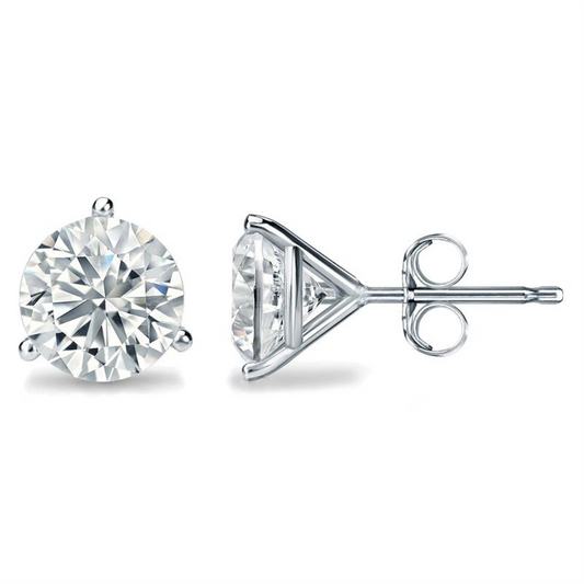 14K White Gold 0.25 CTW Lab Grown Diamond Stud Earrings