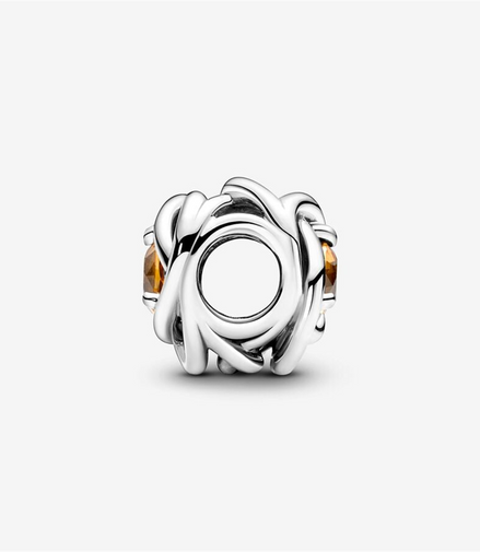 Pandora Moments November Honey Eternity Circle Charm