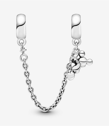 Pandora Disney Climbing Mickey Mouse Safety Chain Charm