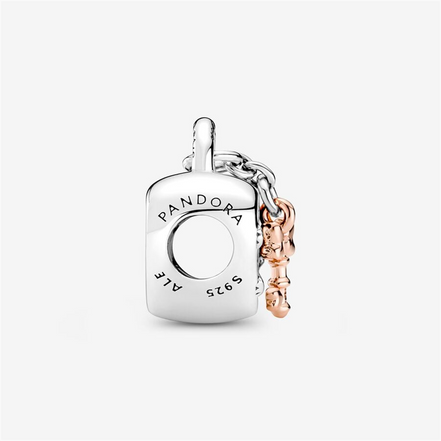 Pandora Disney Mickey Mouse & Minnie Mouse Padlock Charm