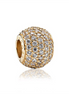 Pandora Timeless 14K Yellow Gold Clear Pave Lights Charm