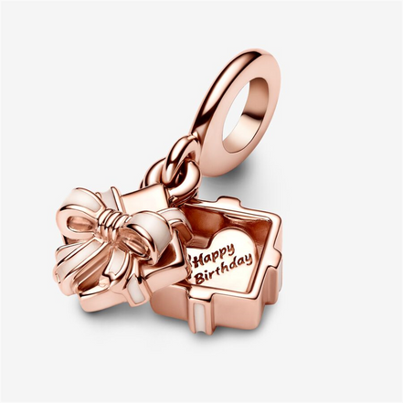 Pandora Moments Openable Birthday Gift Dangle Charm