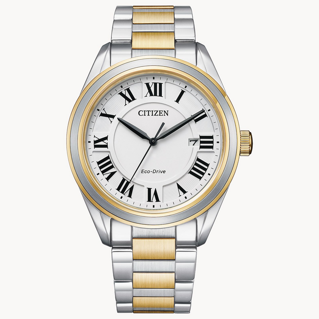 Citizen Men's  Eco-Drive Arezzo Two-Tone Bracelet Watch