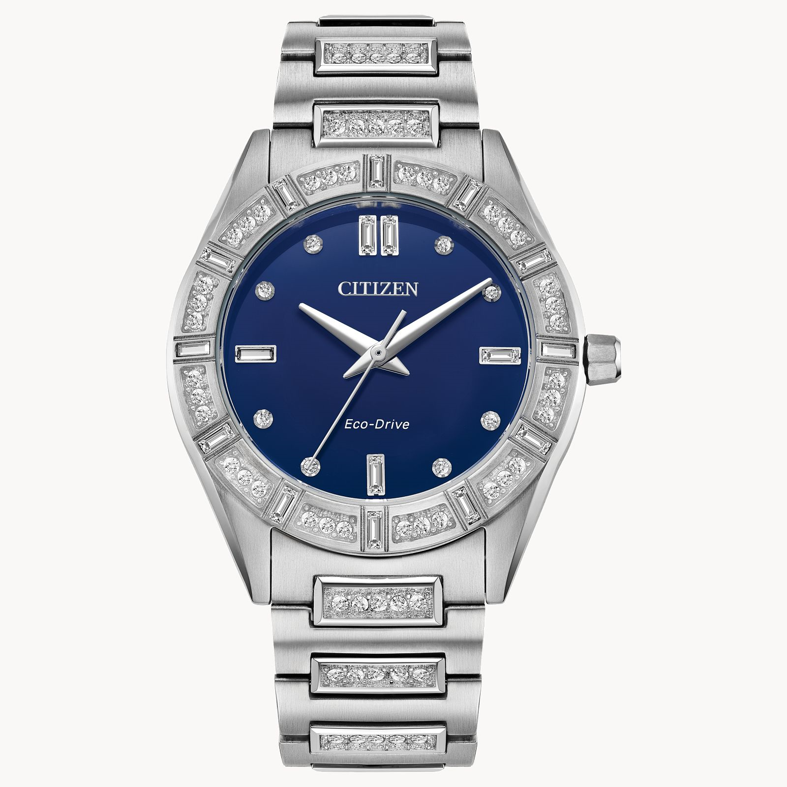 Citizen Ladies' Eco-Drive Silhouette Crystal Stainless Steel Bracelet Watch
