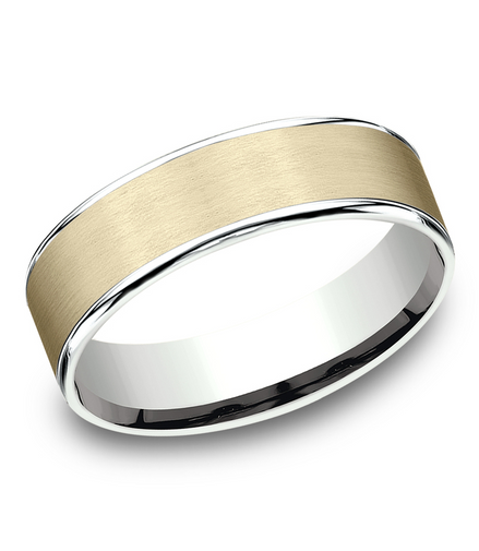 Benchmark "The Rembrandt" Mens Comfort Fit Wedding Band
