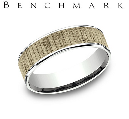Benchmark "The Adler" Mens Comfort Fit Wedding Band
