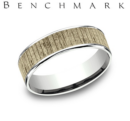 Benchmark "The Adler" Mens Comfort Fit Wedding Band