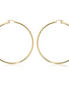 Carla Ladies 14K Yellow Gold  S/D Hoop Earrings