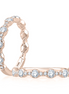 A.JAFFE Ladies Rose Gold Diamond Wedding Band