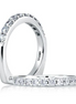 A.JAFFE 14K White Gold Diamond Wedding Band