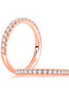 A.JAFFE 14K Rose Gold Diamond Engagement Ring