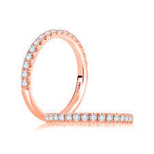 A.JAFFE 14K Rose Gold Diamond Engagement Ring