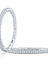A.JAFFE 14K White Gold Wedding Band