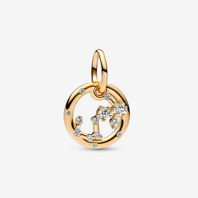 Pandora Moments 14K Gold-Plated Cancer Zodiac Dangle Charm