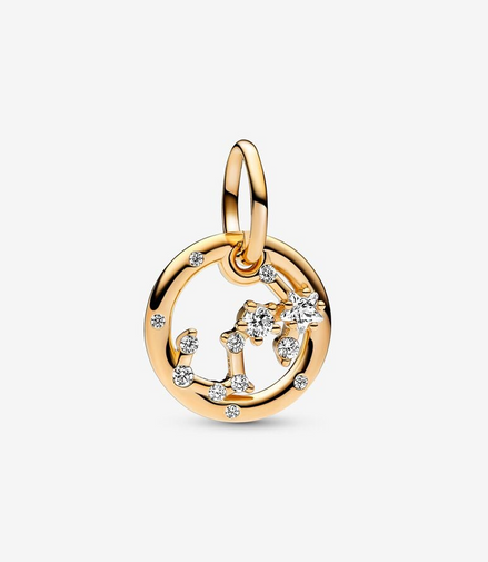 Pandora Moments 14K Gold-Plated Cancer Zodiac Dangle Charm