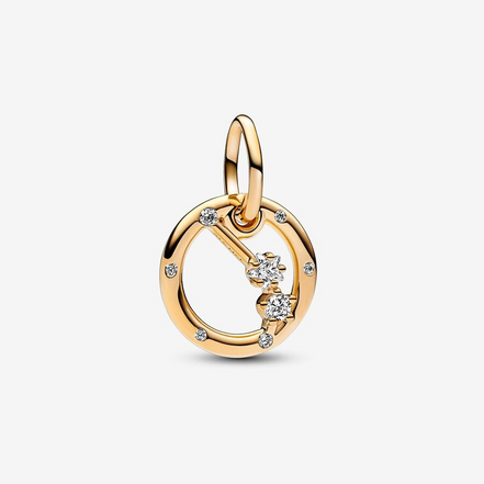 Pandora Moments 14K Gold-Plated  Aries Zodiac Dangle Charm