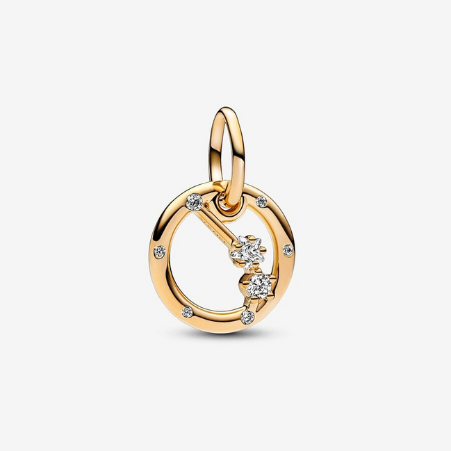 Pandora Moments 14K Gold-Plated  Aries Zodiac Dangle Charm