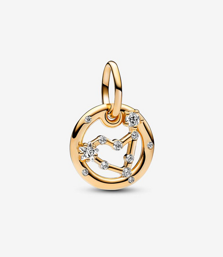 Pandora Moments 14K Gold-Plated Capricorn Zodiac Dangle Charm
