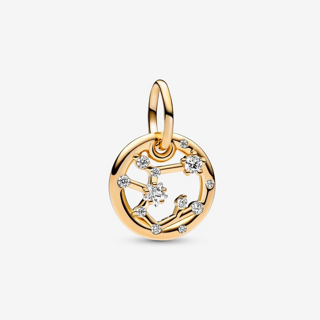 Pandora Moments 14K Gold-Plated Sagittarius Zodiac Dangle Charm