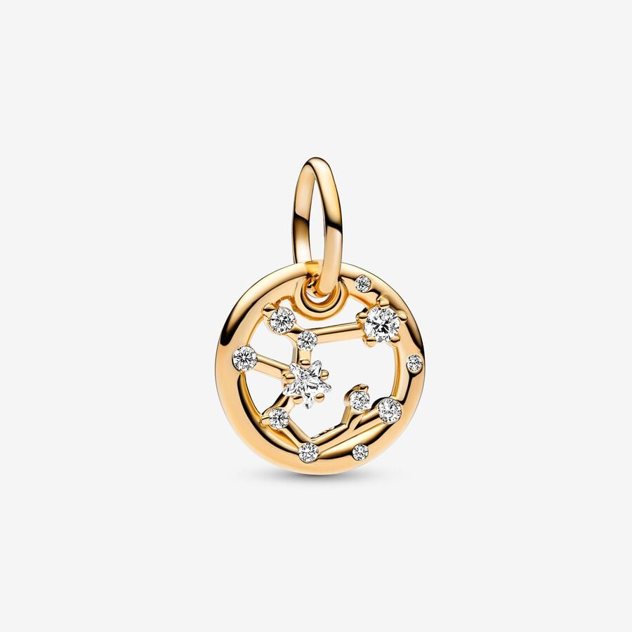 Pandora Moments 14K Gold-Plated Sagittarius Zodiac Dangle Charm