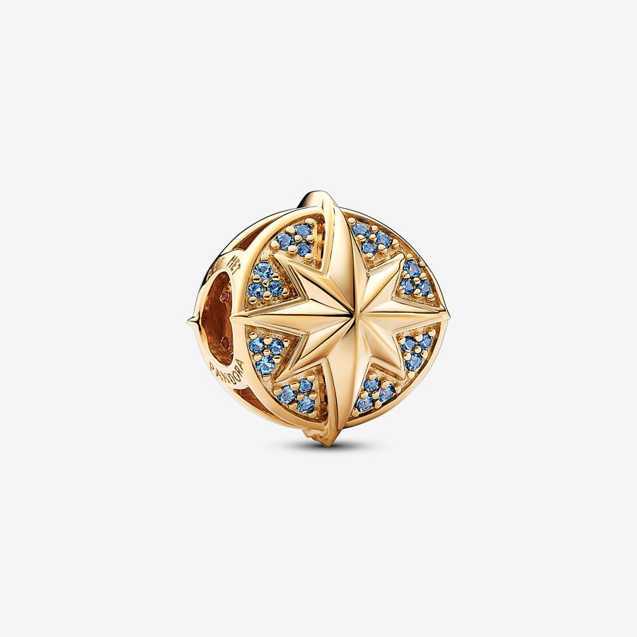 Pandora Marvel Captain Marvel Insignia Charm