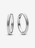 Pandora Moments Small Charm Hoop Earrings