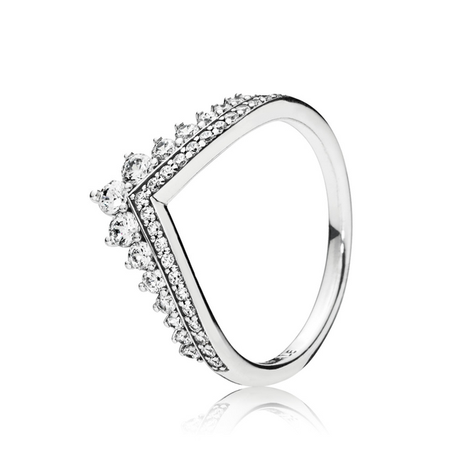 Pandora Timeless Princess Wishbone Ring Size 8.5