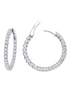 LaFonn Simulated Diamond Inside Out Hoop Earrings