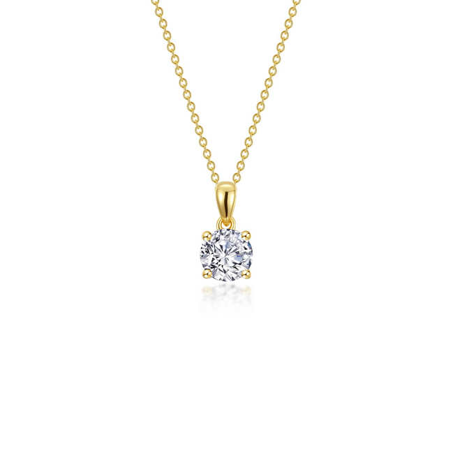 Lafonn 0.65 CTW Simulated Diamond Round Solitaire Necklace