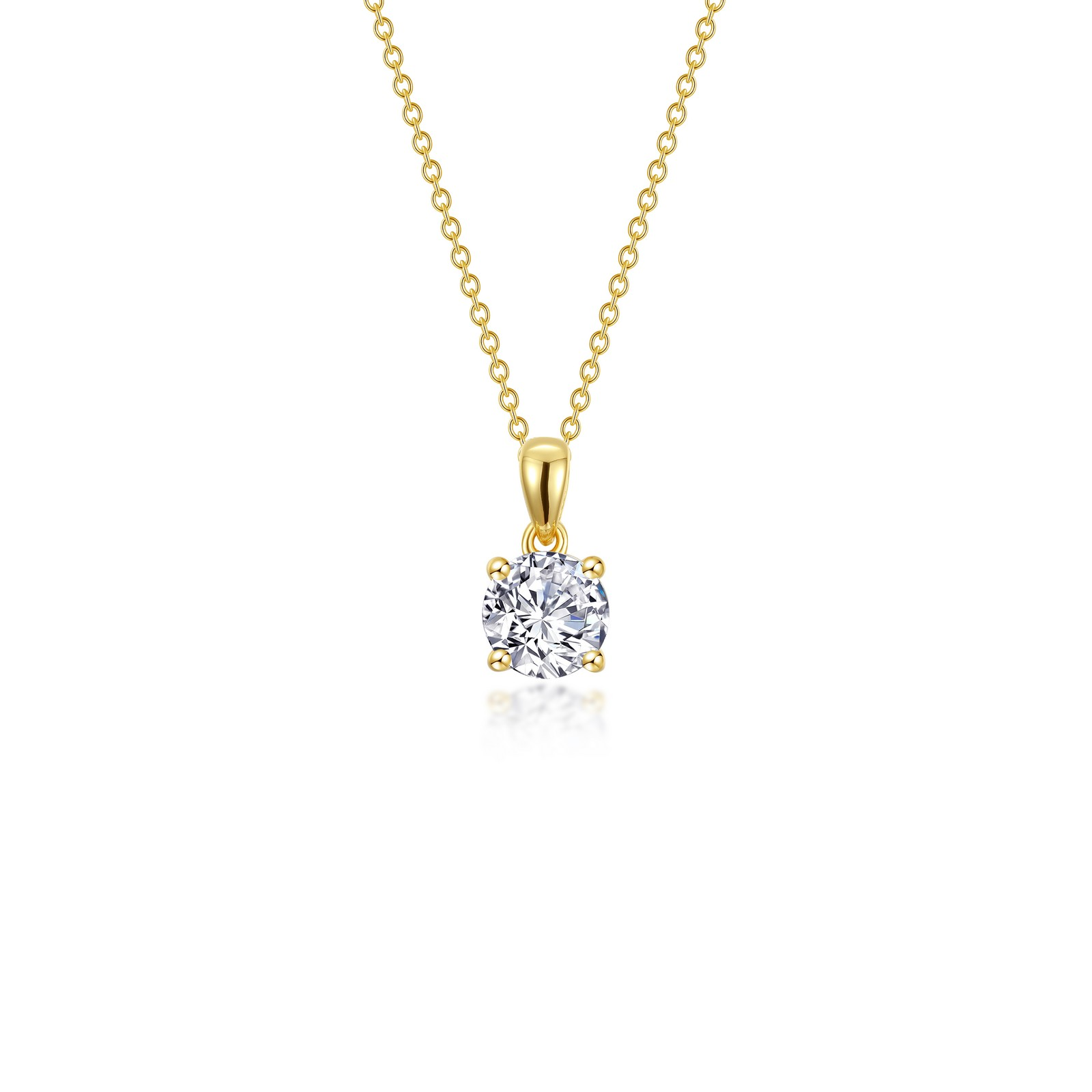 Lafonn 0.65 CTW Simulated Diamond Round Solitaire Necklace