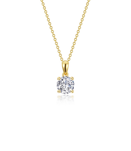 Lafonn 0.65 CTW Simulated Diamond Round Solitaire Necklace
