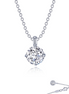 Lafonn 2 CTW Simulated Diamond Round Solitaire Necklace