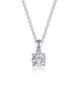 LaFonn 1 CTW Simulated Diamond 4 Prong Solitaire Necklace