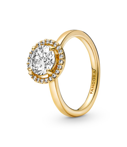 Pandora Timeless Sparkling Round Halo Ring Size 5