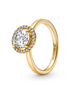 Pandora Timeless Sparkling Round Halo Ring Size 6
