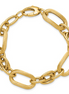 Ladies 14K Yellow Gold Polished and Satin Fancy Link Bracelet
