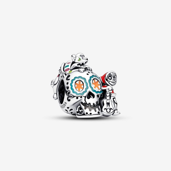 Disney X Pandora Pixar Coco Miguel & Dante Skull Glow-in-the-dark Charm