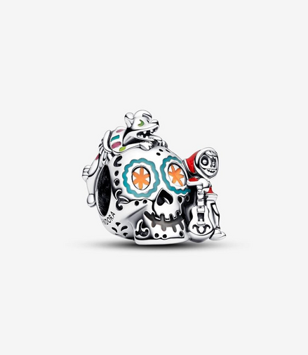 Disney X Pandora Pixar Coco Miguel & Dante Skull Glow-in-the-dark Charm
