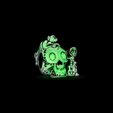 Disney X Pandora Pixar Coco Miguel & Dante Skull Glow-in-the-dark Charm