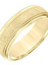 Men's 14k Yellow Gold Engraved Milgrain Wedding Band