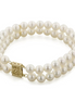 Imperial Pearl 14K Gold And Freshwater Culutred Pearl Double Strand Bracelet