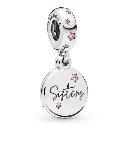 Pandora Moments Silver Forever Sisters Dangle Charm