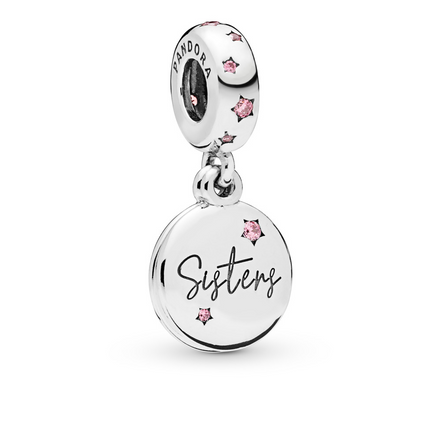 Pandora Moments Silver Forever Sisters Dangle Charm