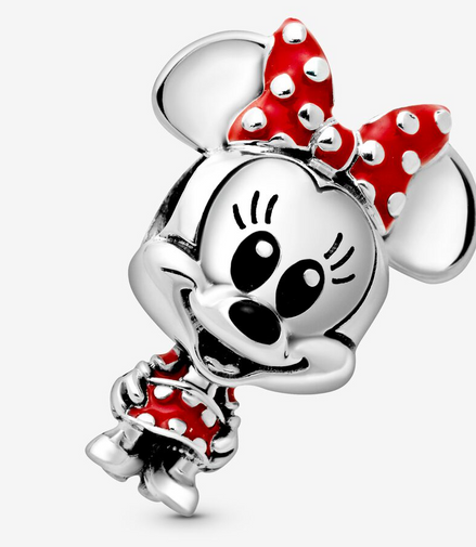 Pandora Disney Minnie Mouse Dotted Dress & Bow Charm